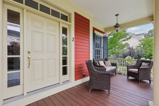 a view of a house with a porch