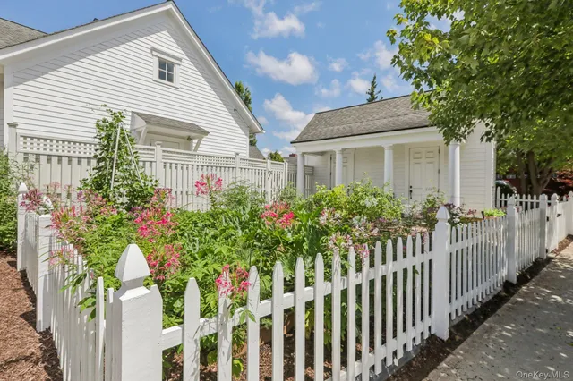 a house view with a garden space
