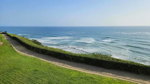 a view of an ocean beach