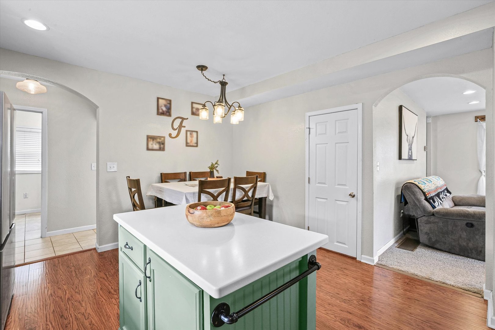 107 Washington Street Congerville, IL 61729 - Photo 14 of 39 a view of a dining room with furniture and wooden floor