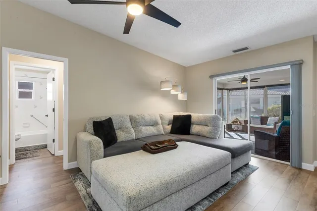 a bedroom with a bed and a walk in closet