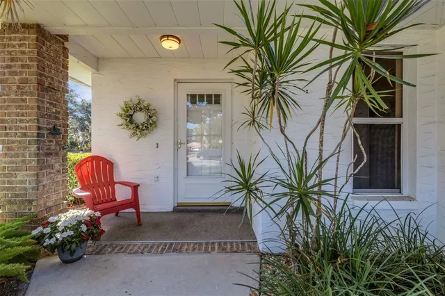 a view of a backyard with a garden and plants