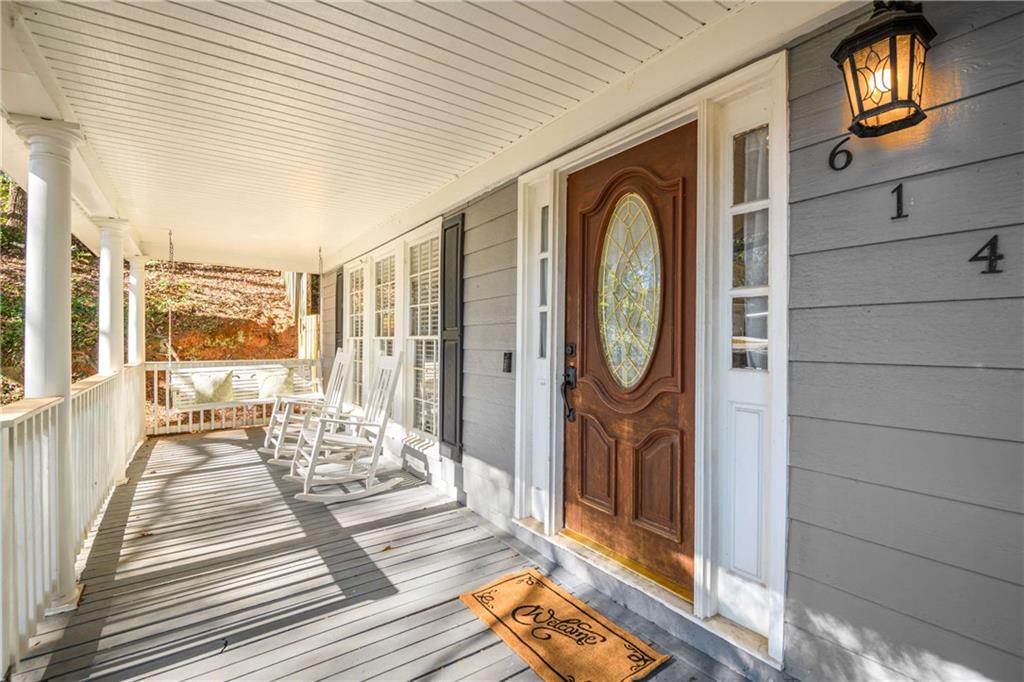 614 Robinson Avenue Southeast Atlanta, GA 30312 - Photo 2 of 74 a front view of a house with outdoor seating