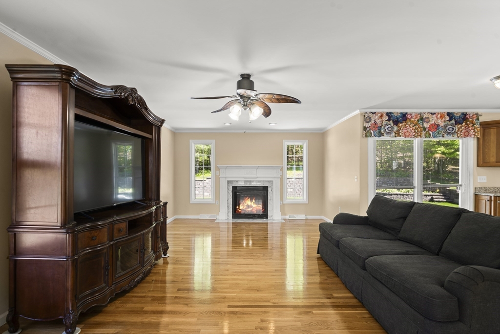 1507 East Mountain Road Westfield, MA 01085 - Photo 10 of 42 a living room with furniture a fireplace and a flat screen tv