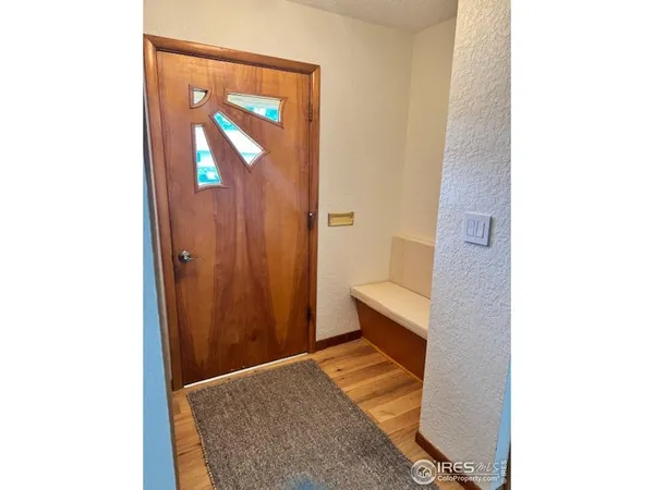 a view of an front door