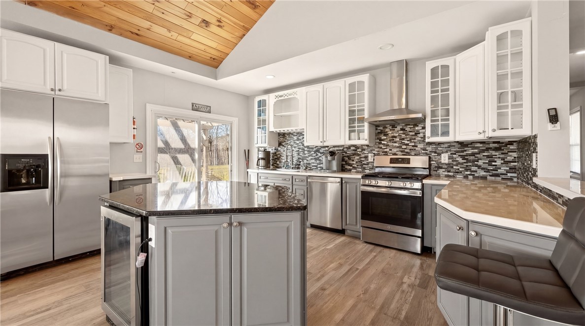 4765 Seneca Point Road Canandaigua Town, NY 14424 - Photo 24 of 50 Blue house kitchen