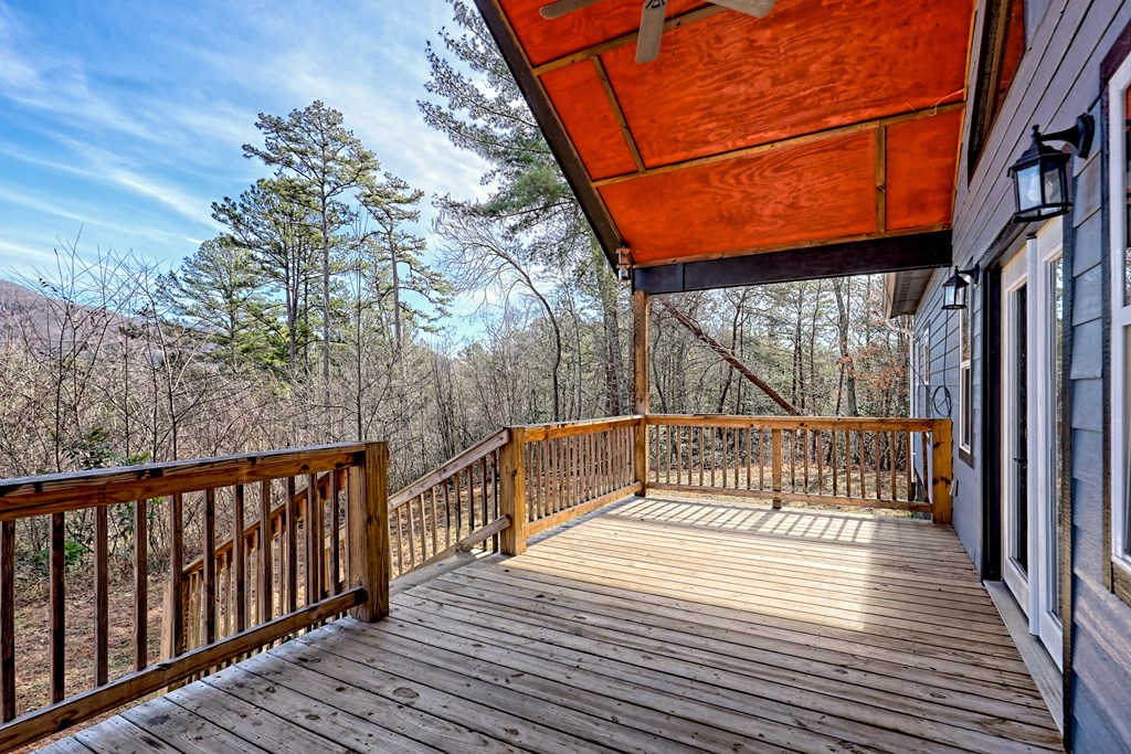 87 Mason Lane Marble, NC 28905 - Photo 18 of 66 a view of balcony with wooden floor and fence