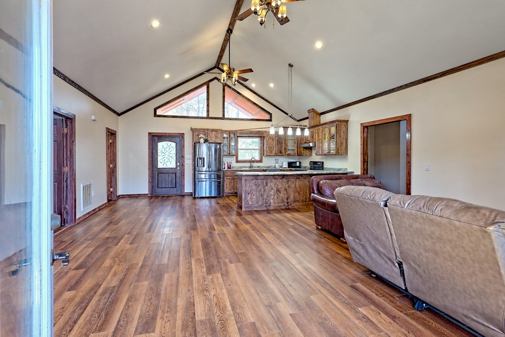 87 Mason Lane Marble, NC 28905 - Photo 21 of 66 a living room with furniture and a wooden floor