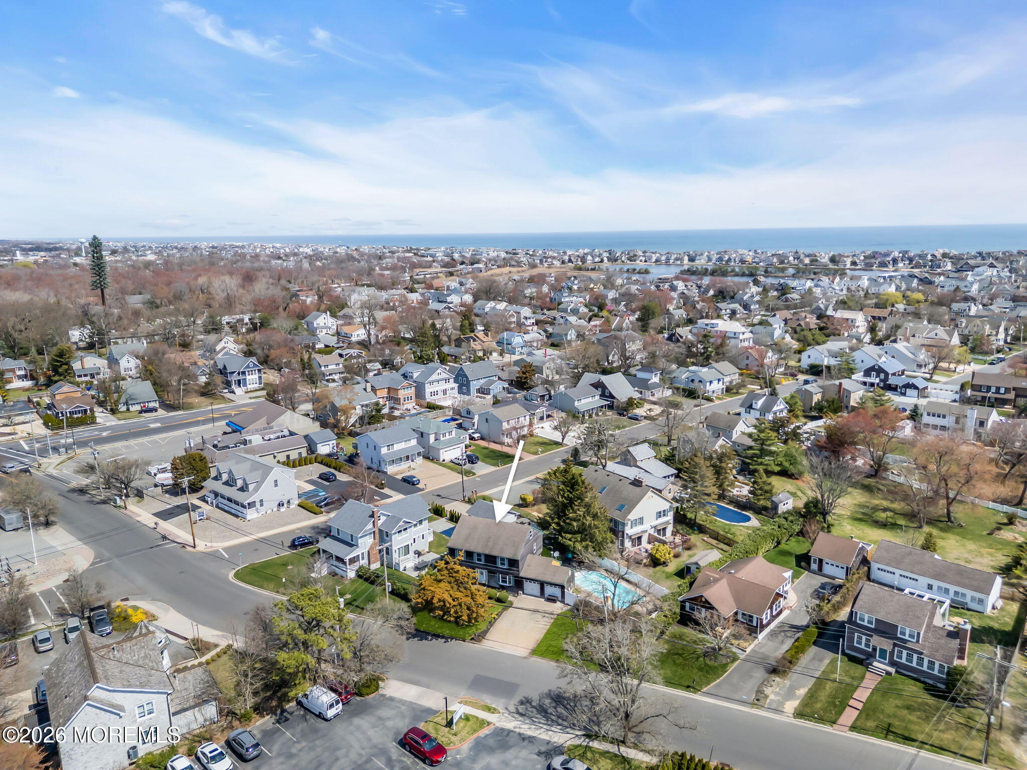 1706 Bay Avenue Point Pleasant, NJ 08742 - Photo 34 of 34 an aerial view of a city with lots of residential buildings