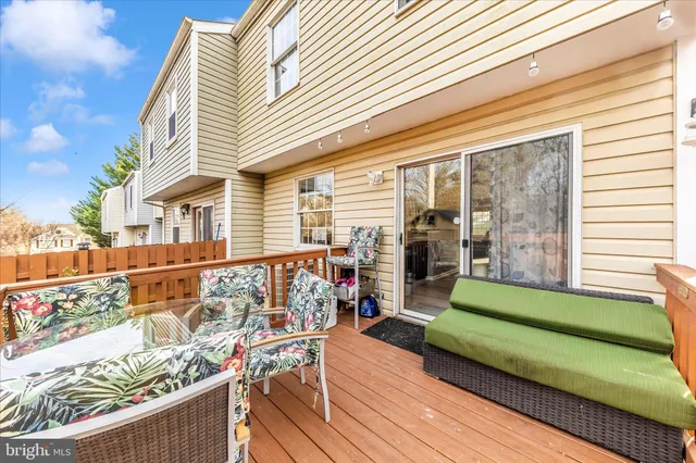 a view of a chairs on the deck