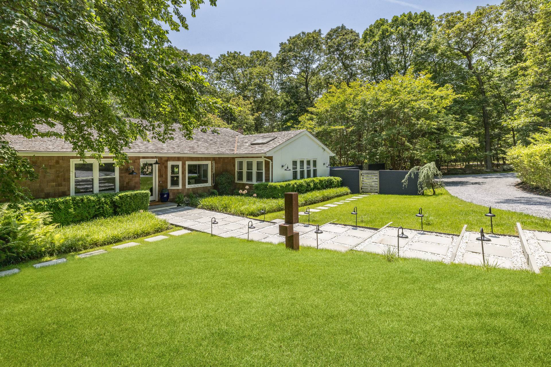 a view of a house with a big yard