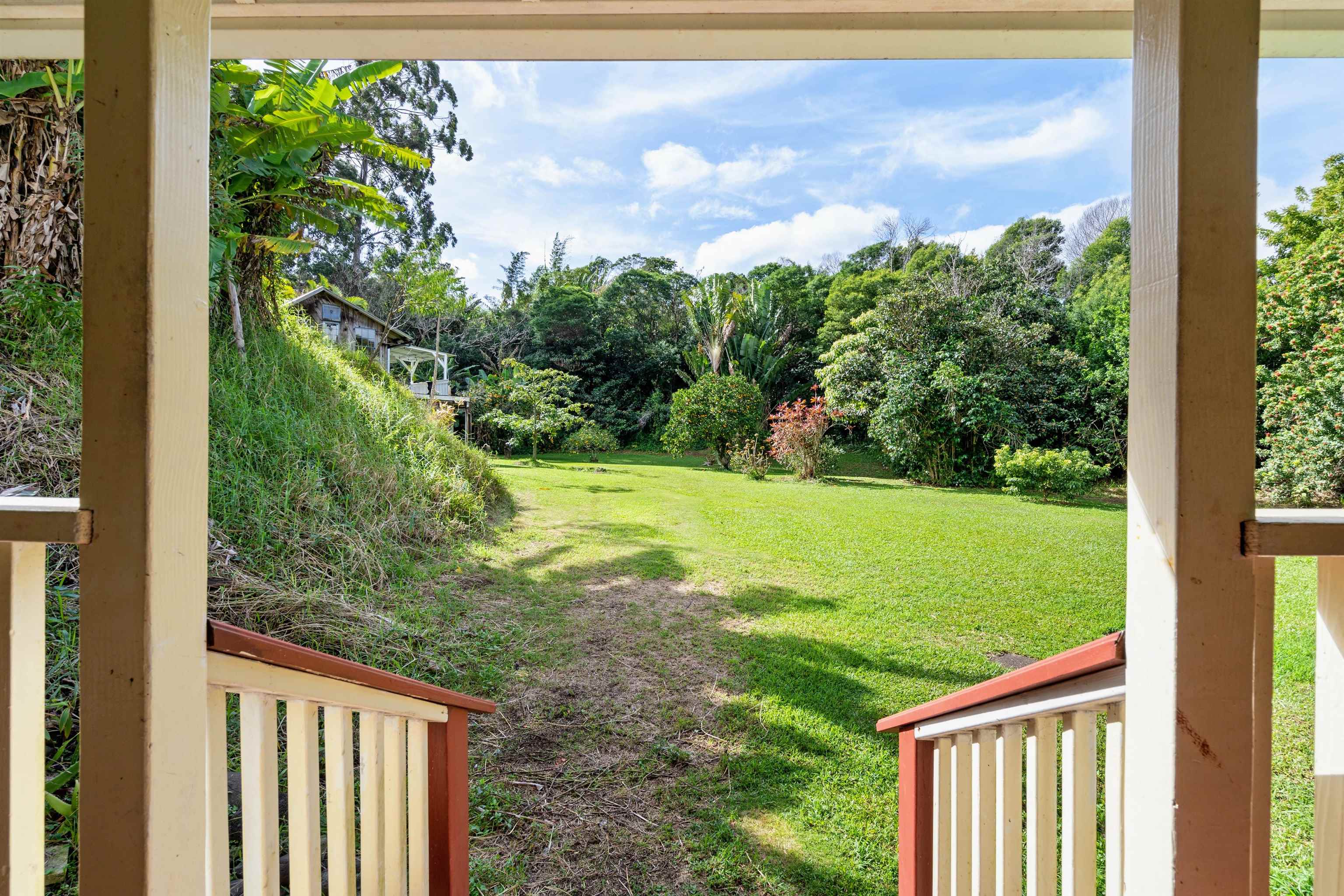 1870 West Kuiaha Road Haiku, HI 96708 - Photo 5 of 27 a view of a garden from a window