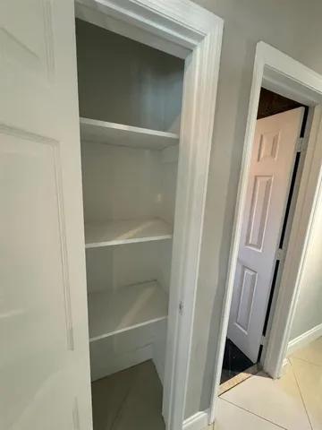a close view of closet
