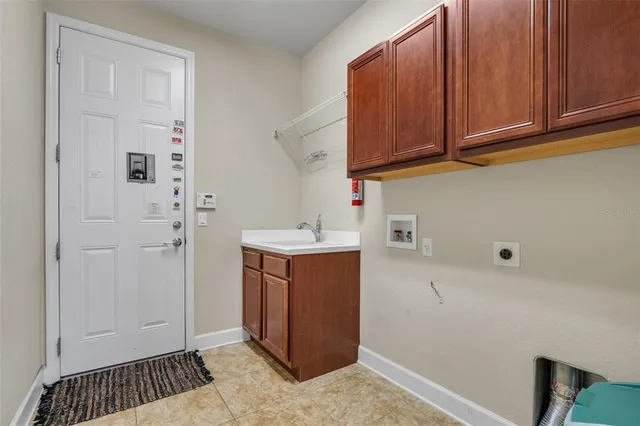 a view of cabinets with wooden floor