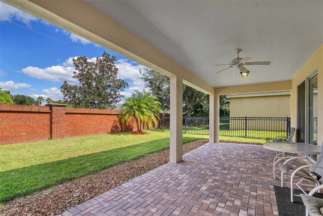 a view of a backyard with a garden and plants