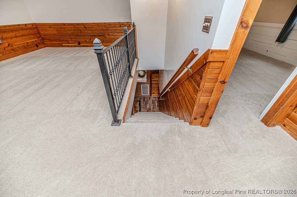 515 Tramway West Road Sanford, NC 27330 - Photo 22 of 38 a view of stairs and an entryway