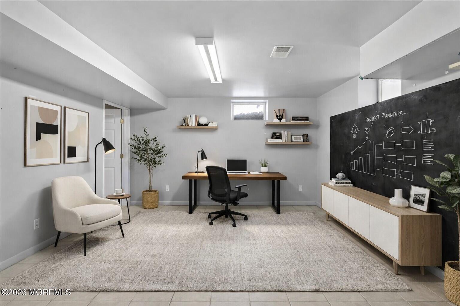 57 Reids Hill Road Morganville, NJ 07751 - Photo 35 of 41 Basement office staged