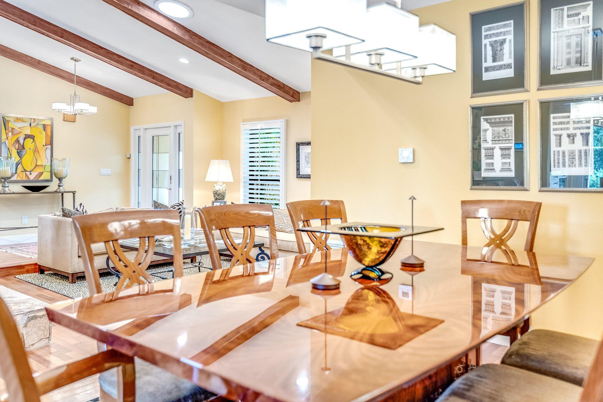 3484 Pine Haven Circle Boca Raton, FL 33431 - Photo 32 of 80 a view of a dining room with furniture and chandelier