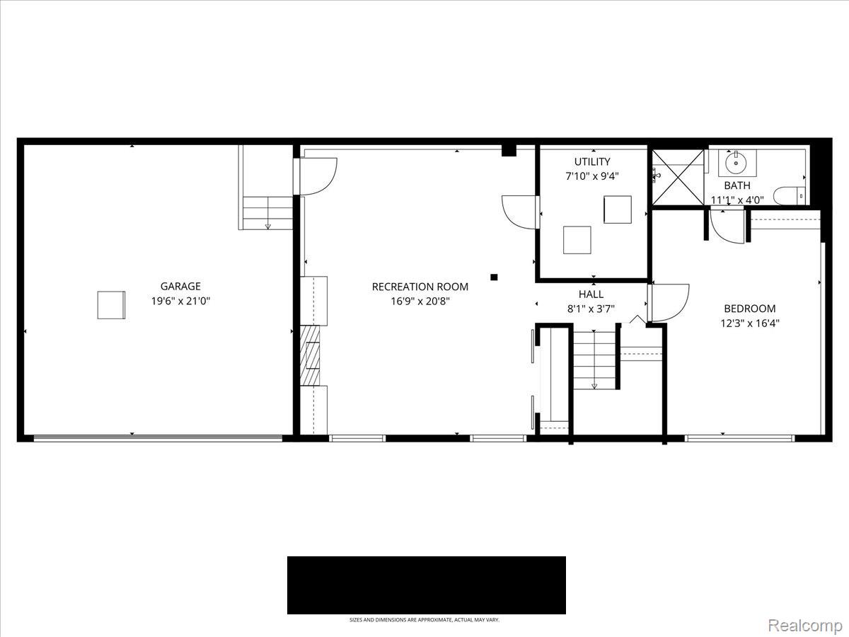27520 West Road Romulus, MI 48174 - Photo 69 of 72 01-1st_floor_27520_west_road_new_boston_with_dim.jpg