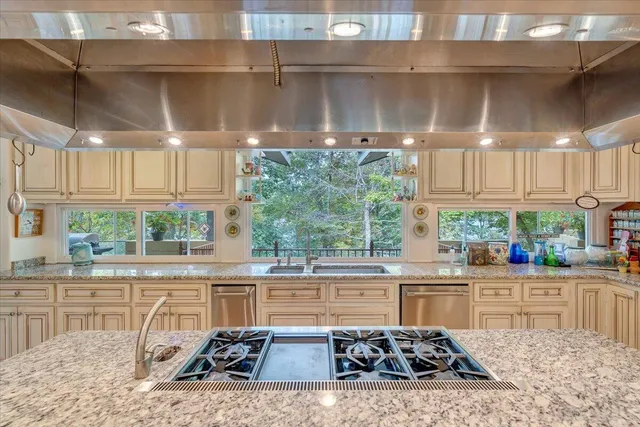 a bathroom with bathtub and a shower