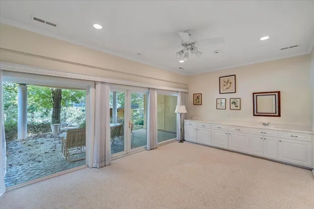 a view of outdoor space and yard in front of the house