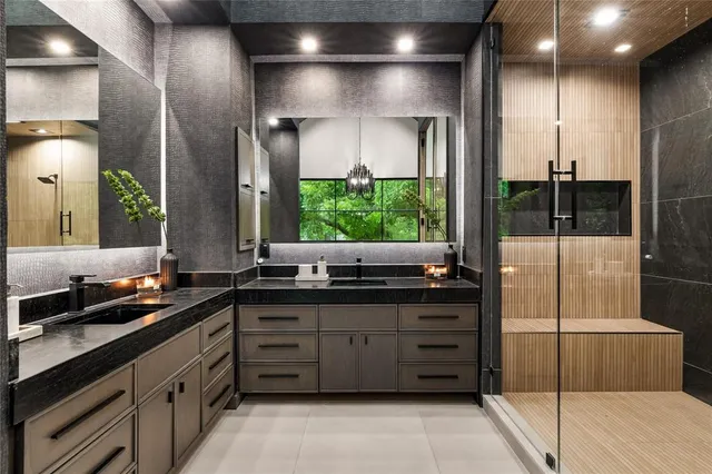 a view of swimming pool with seating area