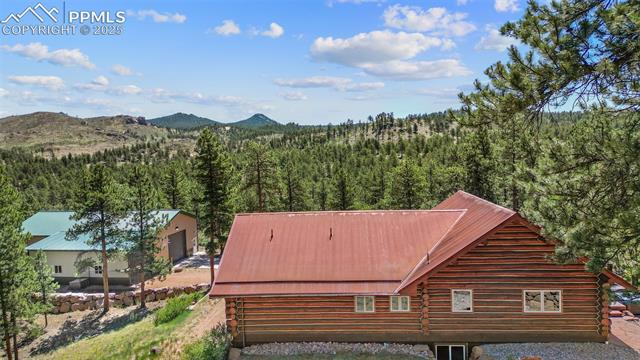 35 Toms Ranch Rd Lake Lake George, CO 80827 - Photo 50 of 50 Birds eye view of property featuring a mountain view