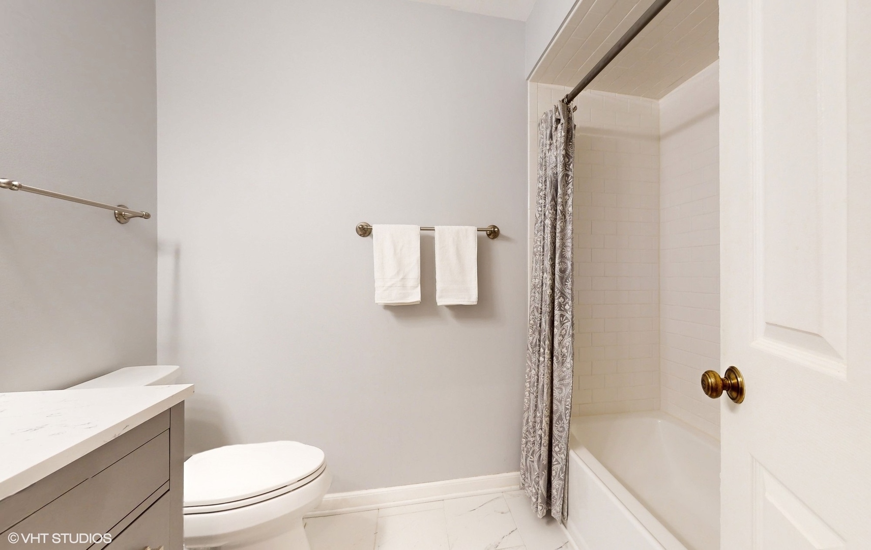 1857 Golfview Drive Bartlett, IL 60103 - Photo 8 of 26 a bathroom with a shower and a toilet