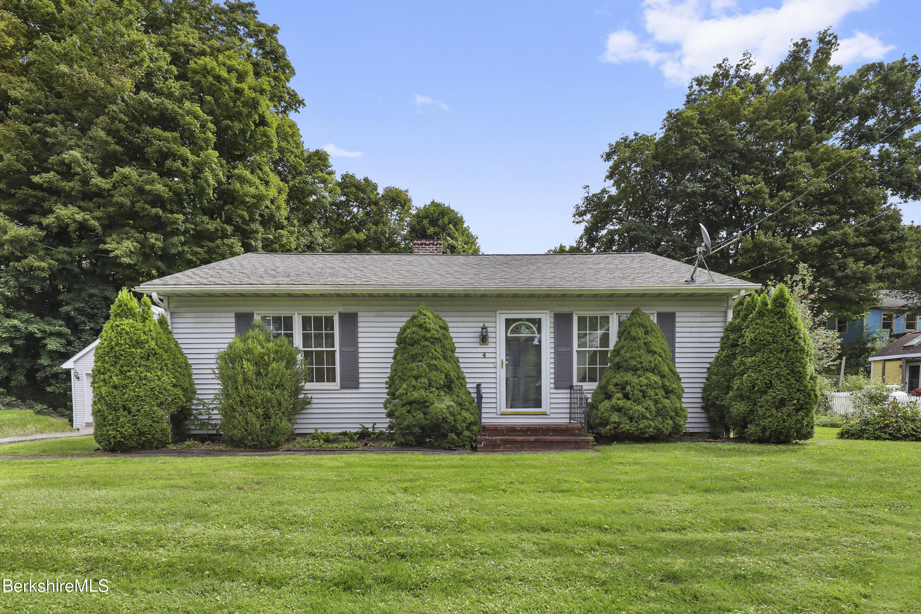 4 Swamp Road West Stockbridge, MA 01266 - Photo 2 of 35 a view of a house with a yard and potted plants