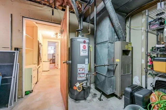 a view of storage and utility room