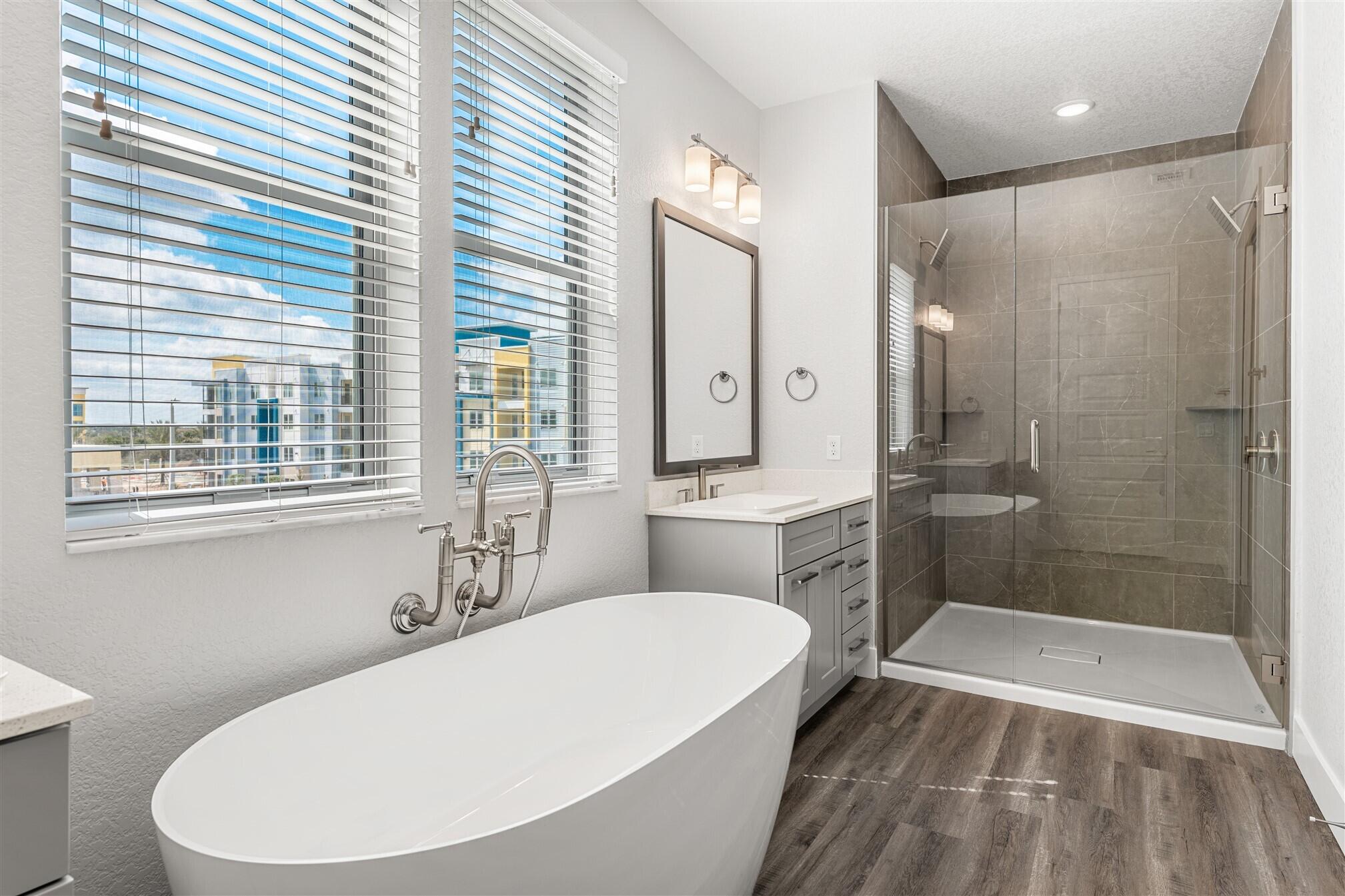 8663 Ivanhoe Drive Melbourne, FL 32940 - Photo 31 of 36 a bathroom with a sink toilet and shower