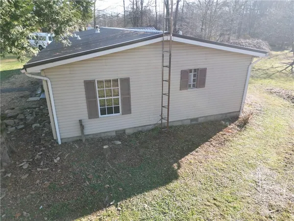 a backyard of a house