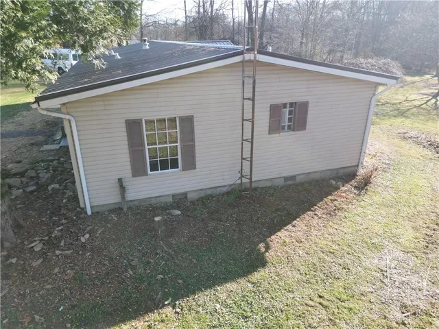 a backyard of a house