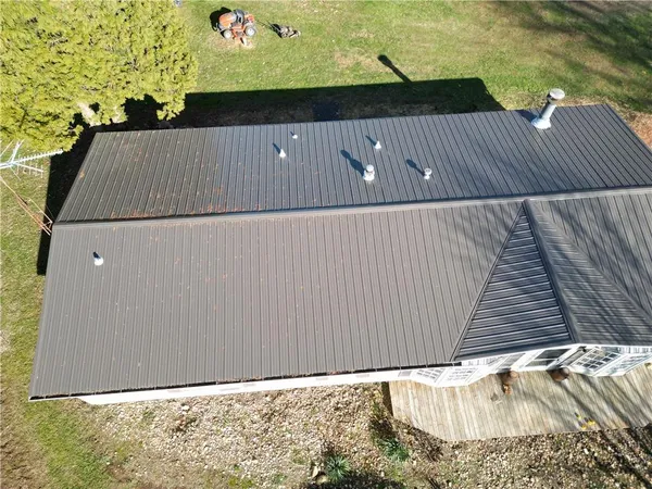 a view of outdoor space and swimming pool