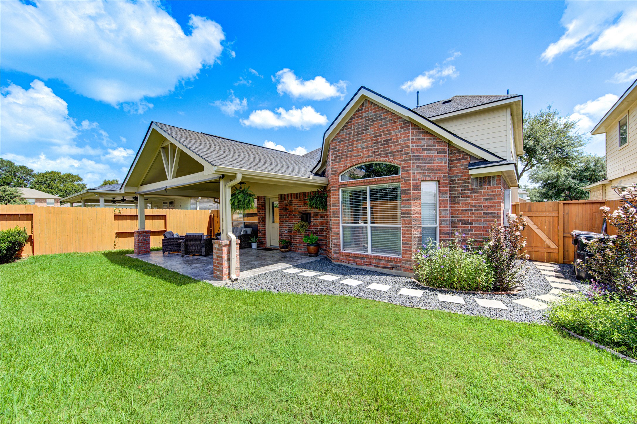 25215 Hazel Ranch Drive Katy, TX 77494 - Photo 29 of 32 a view of a house with a yard and sitting area