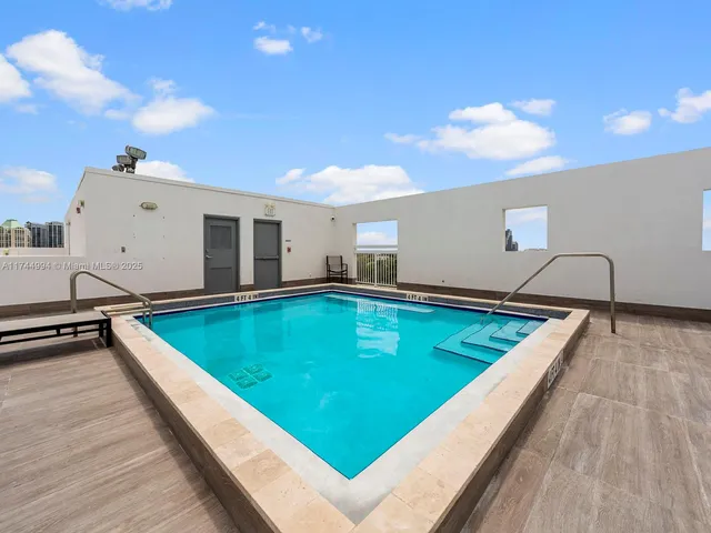 a room with pool table