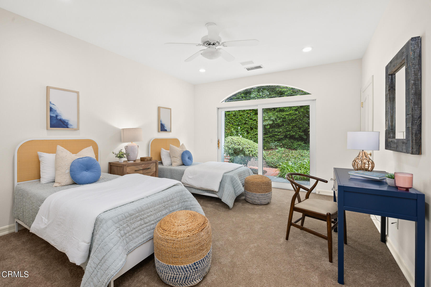 2065 Ashbourne Drive South Pasadena, CA 91030 - Photo 12 of 17 a bedroom with two beds and a large window