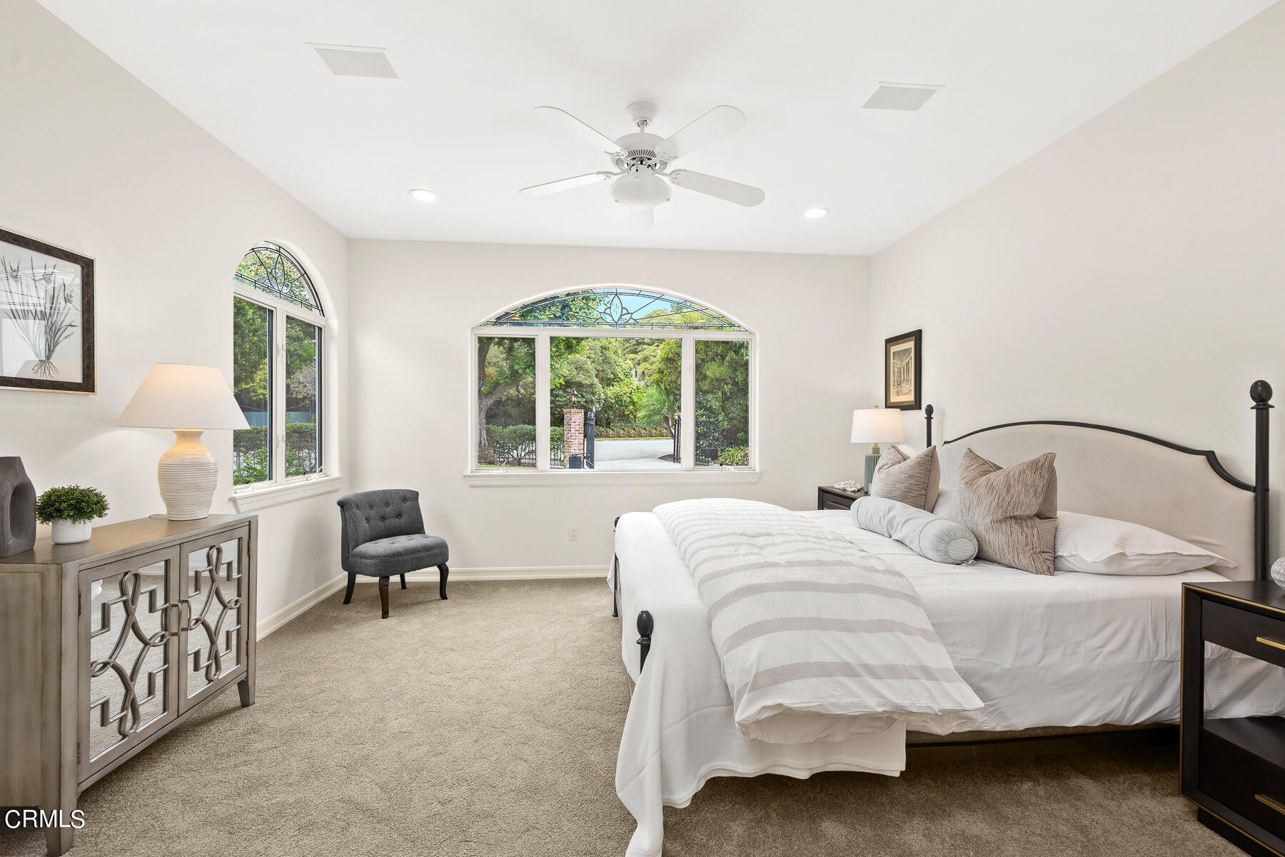 2065 Ashbourne Drive South Pasadena, CA 91030 - Photo 13 of 17 a bedroom with a bed and a couch