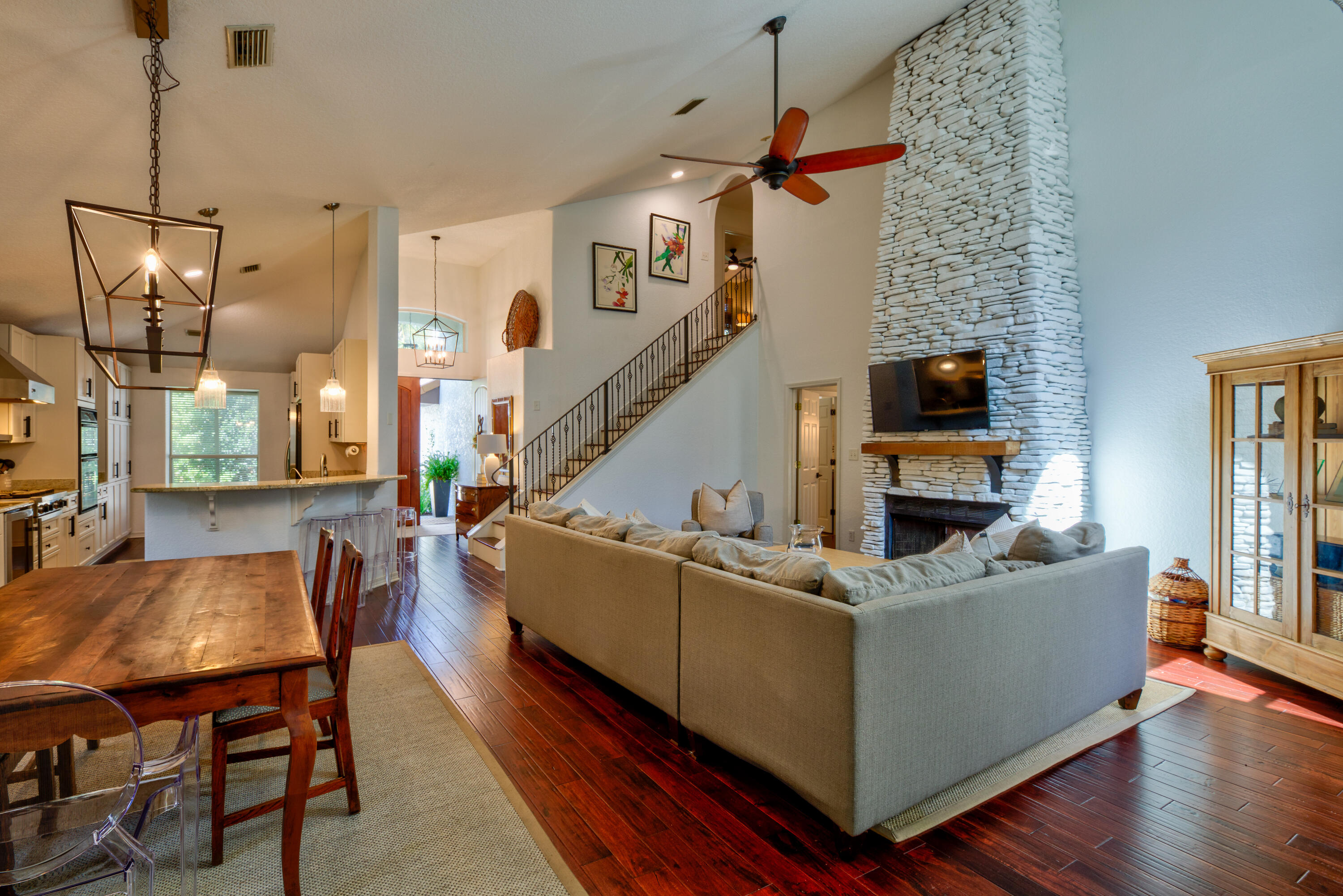 4639 Paradise Isle Destin, FL 32541 - Photo 17 of 67 a living room with furniture and a flat screen tv