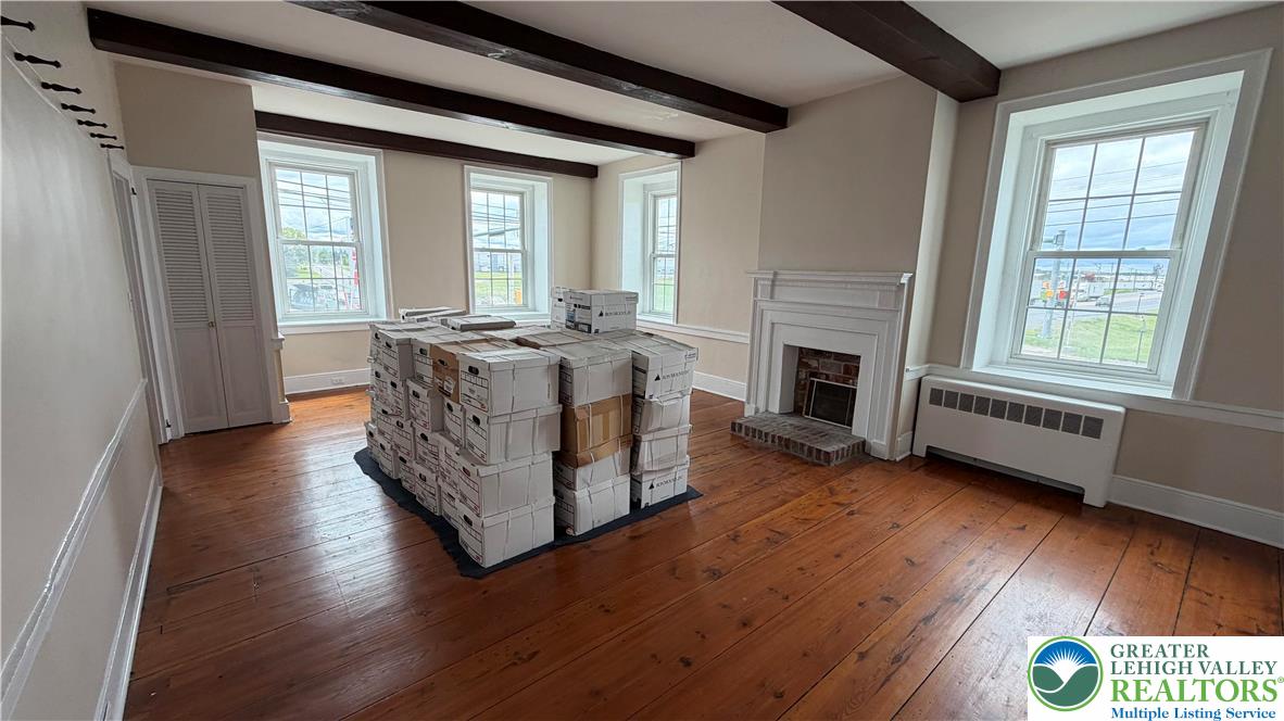 797 Main Street Tatamy, PA 18085 - Photo 34 of 41 a living room with furniture and a fireplace