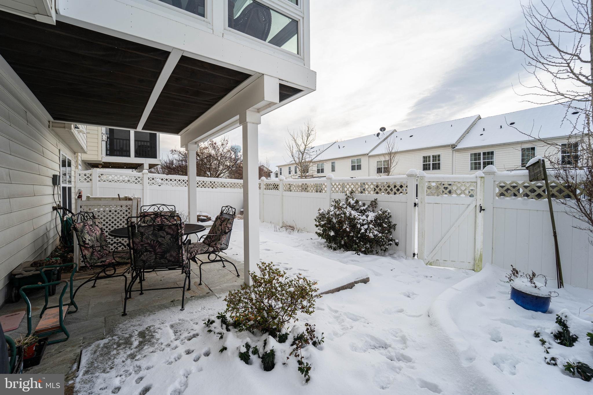 External view from back door within fence