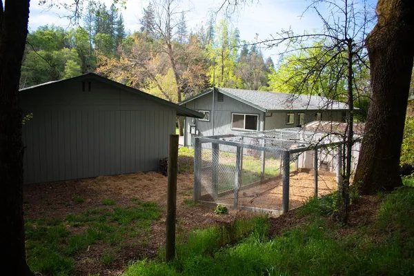 a view of a storage room with gym equipment