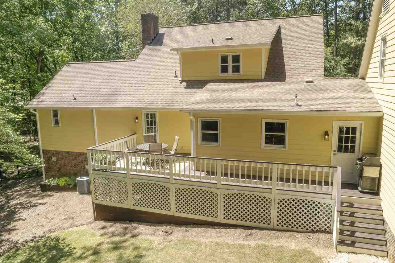 3501 Campbell Road Raleigh, NC 27606 - Photo 29 of 30 Another view of deck which stretches around the back of the home. Fenced rear yard! Exterior Back