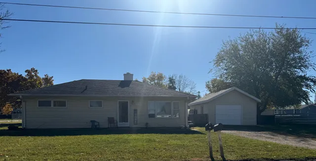 a house view with a garden space
