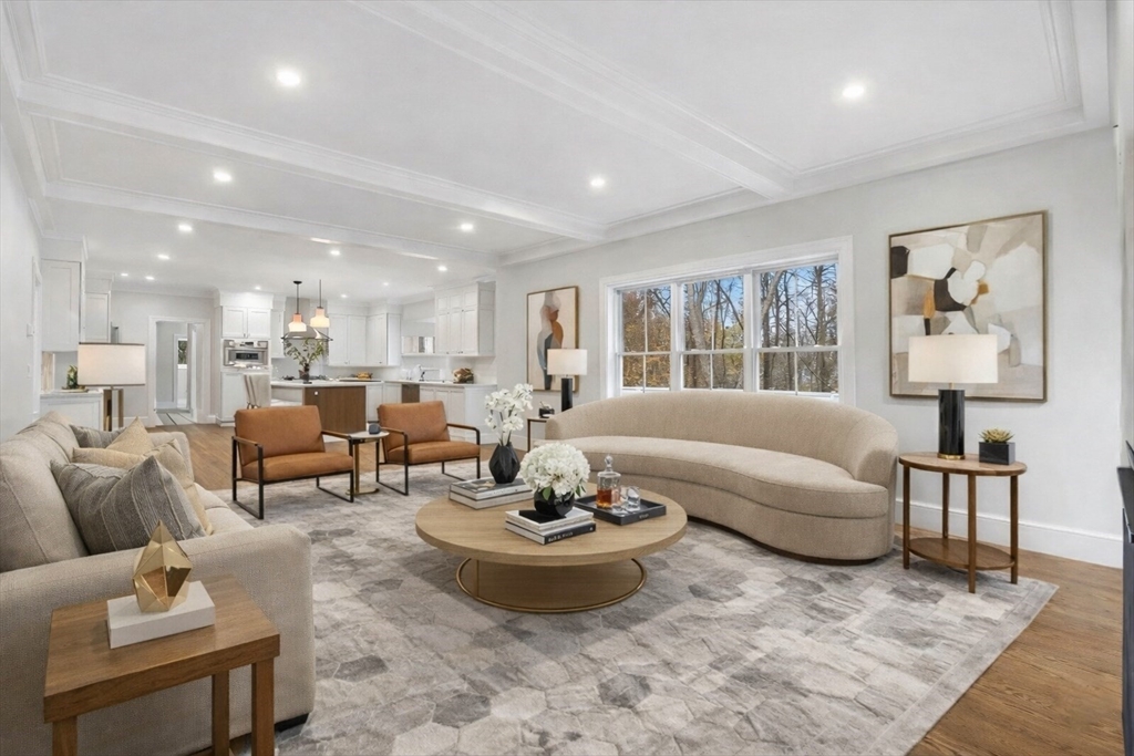 25 Irving Road Natick, MA 01760 - Photo 11 of 37 a living room with furniture kitchen view and a window