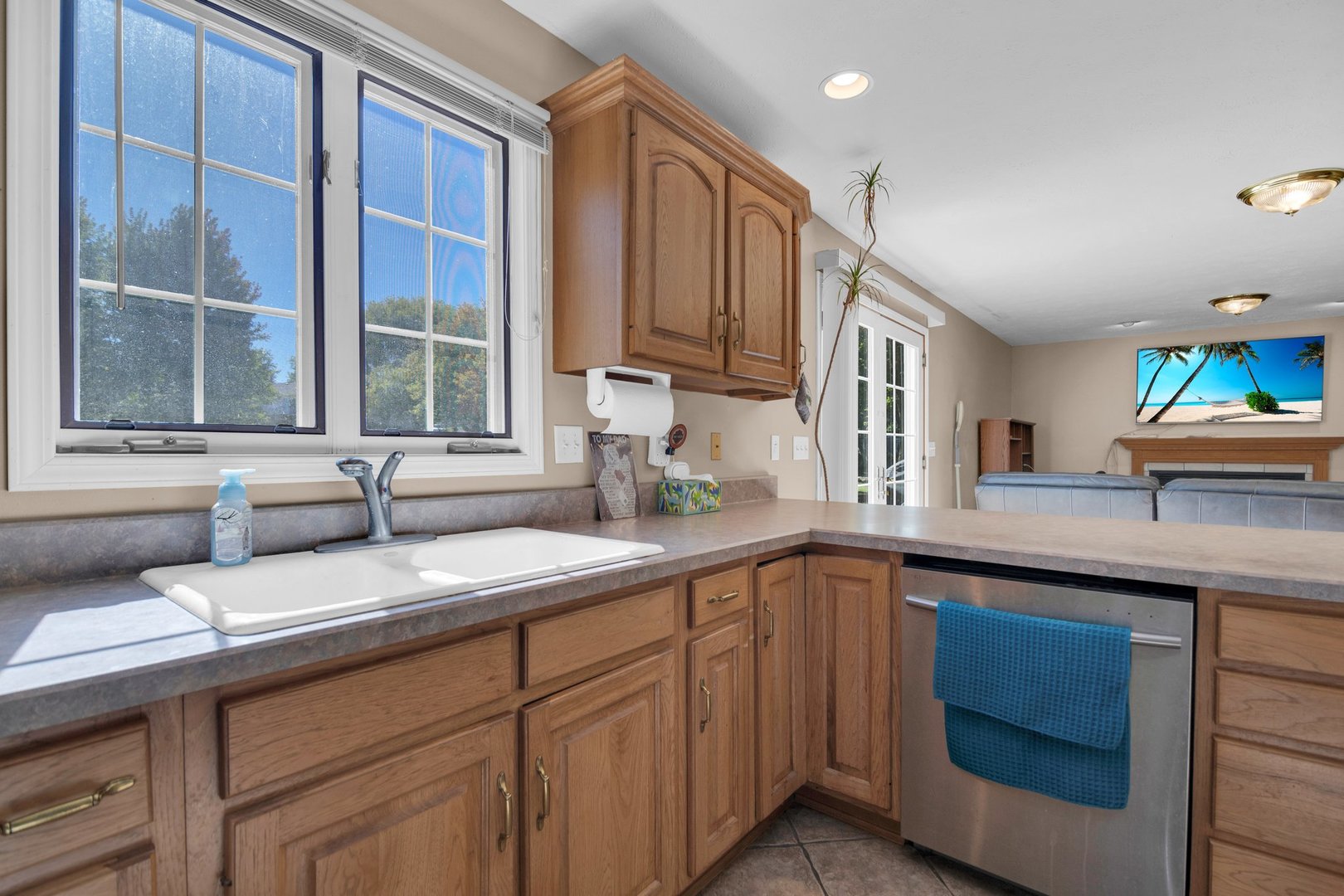 112 Sequoyah Court Southwest Poplar Grove, IL 61065 - Photo 7 of 26 a kitchen with a sink and cabinets