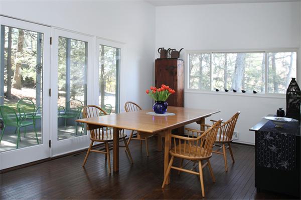 58 Hill Street Lexington, MA 02421 - Photo 3 of 7 a view of a dining room with furniture window and wooden floor