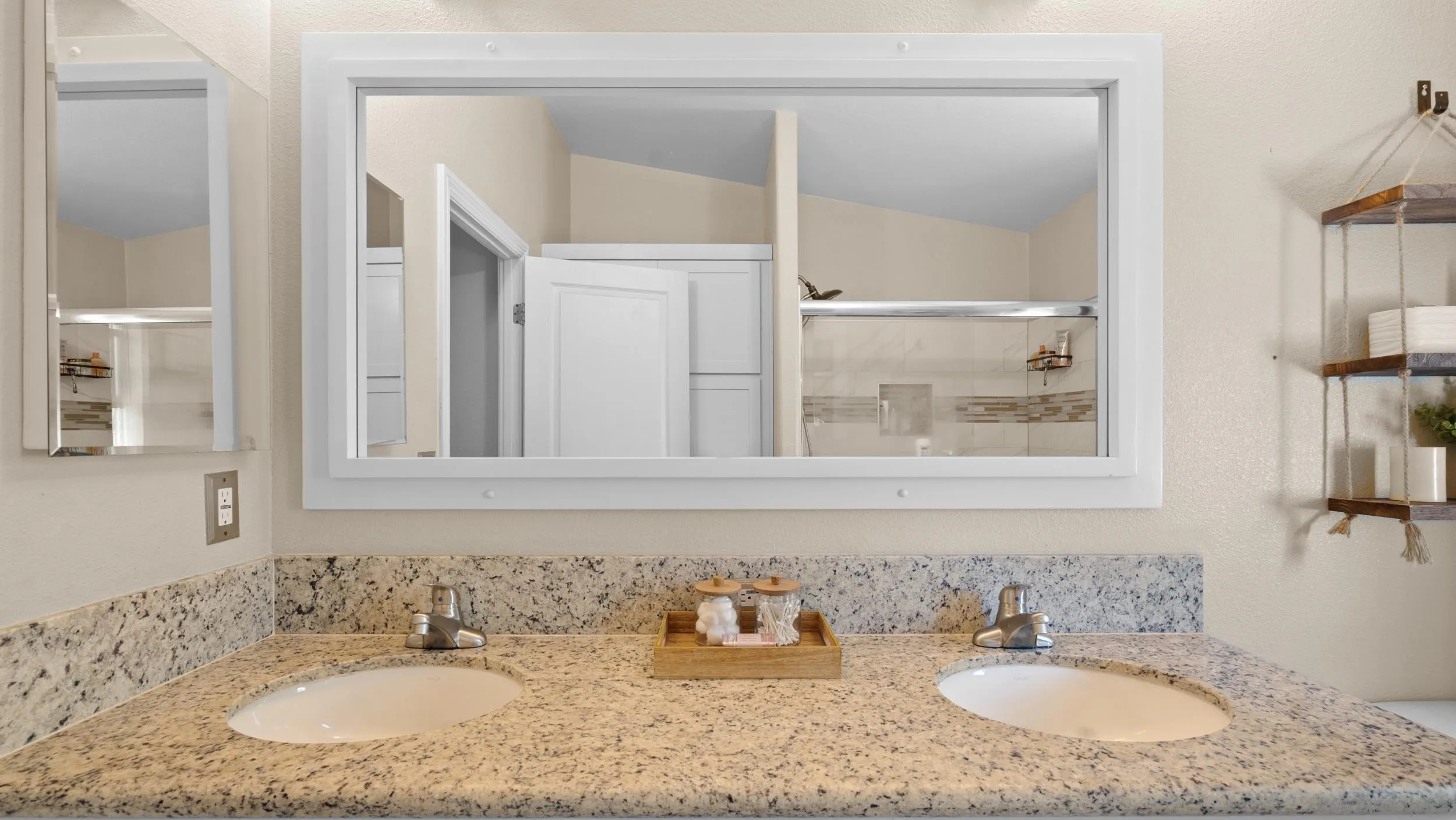 1140 Old Mountain View Road El Cajon, CA 92021 - Photo 13 of 25 a bathroom with a granite countertop sink and a mirror