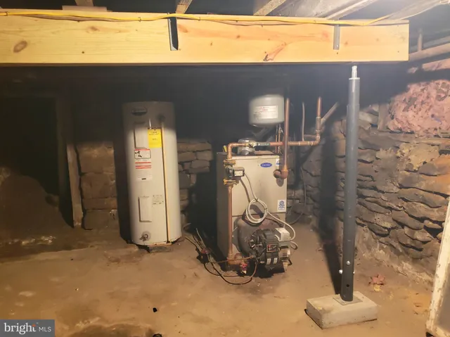 a view of water heater room