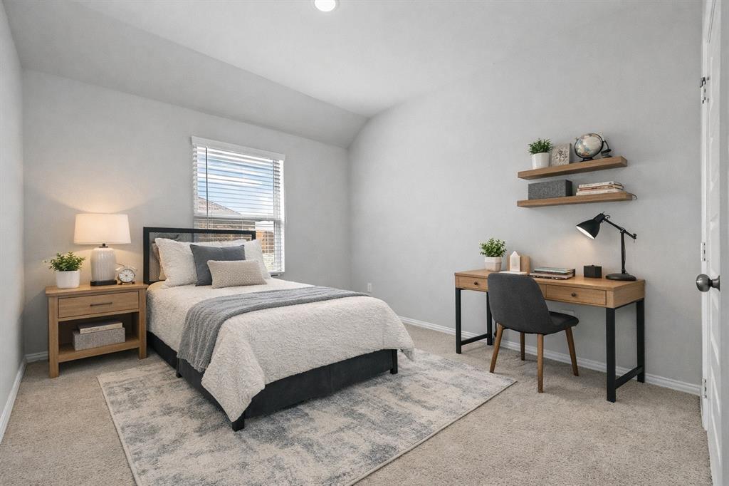 1504 Foxglove Van Alstyne, TX 75495 - Photo 6 of 12 a bedroom with a bed and a desk